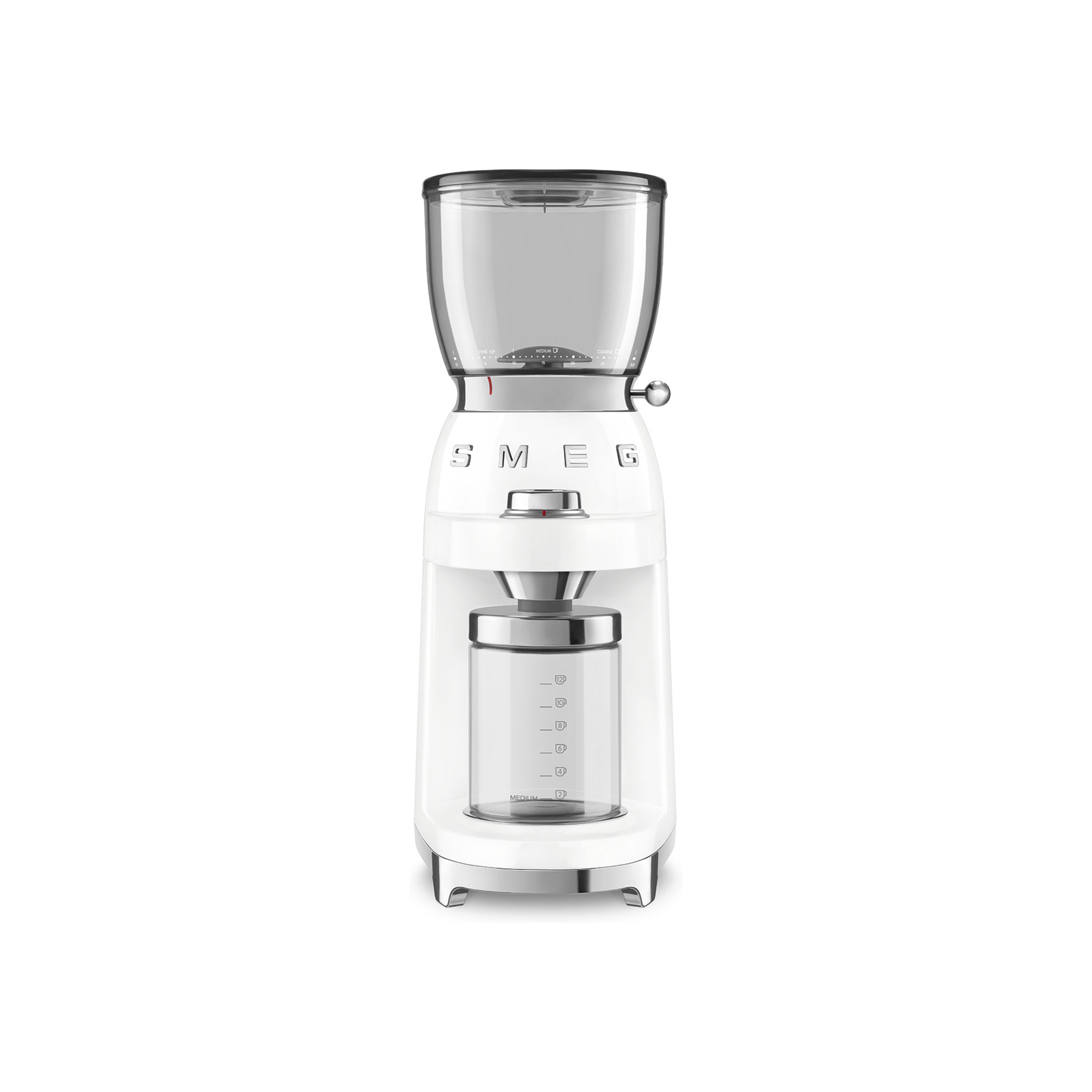 Smeg  Retro Conical Burr Coffee Grinder - White